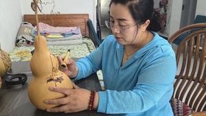 人物丨宋彩红：从钢笔淡彩到葫芦生花